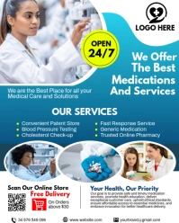 Business posters with professional layouts for conferences and presentations